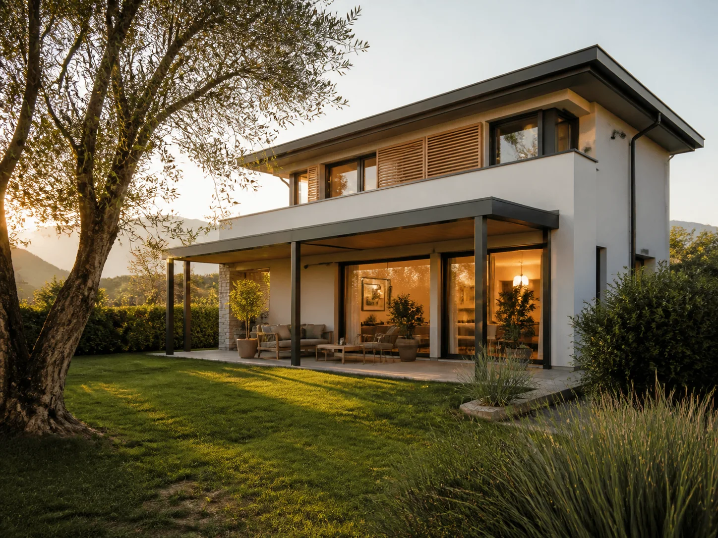 Villa con giardino